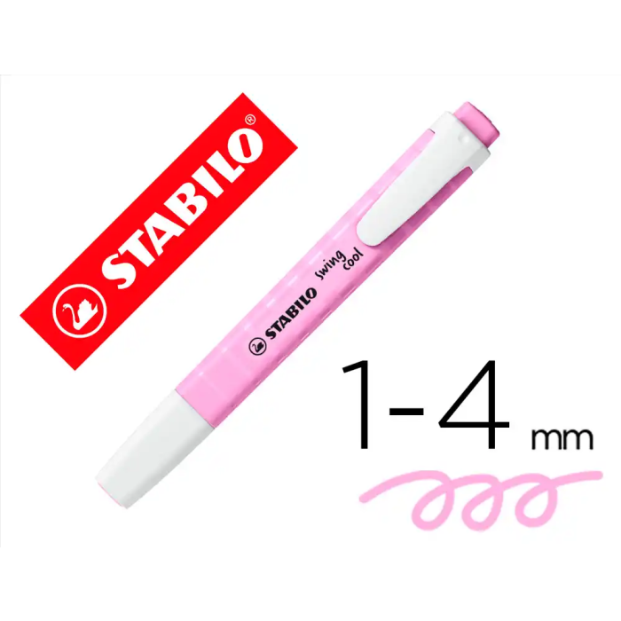 Stabilo Rotulador Fluorescente Swing Cool Pastel Fucsia Helado Tinta Base Agua 0 Stabilo Rotulador Fluorescente Swing Cool Pastel Fucsia Helado Tinta Base Agua 0