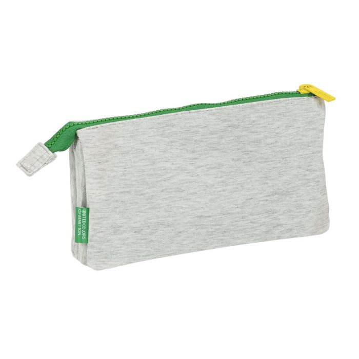 Portatodo Triple Benetton Pop Gris (22 x 12 x 3 cm) 2