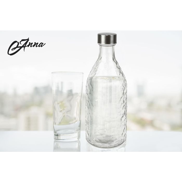 Botella de vidrio con tapón de metal 1Lt Anna (12 Unidades) 4 Botella de vidrio con tapón de metal 1Lt Anna (12 Unidades) 4