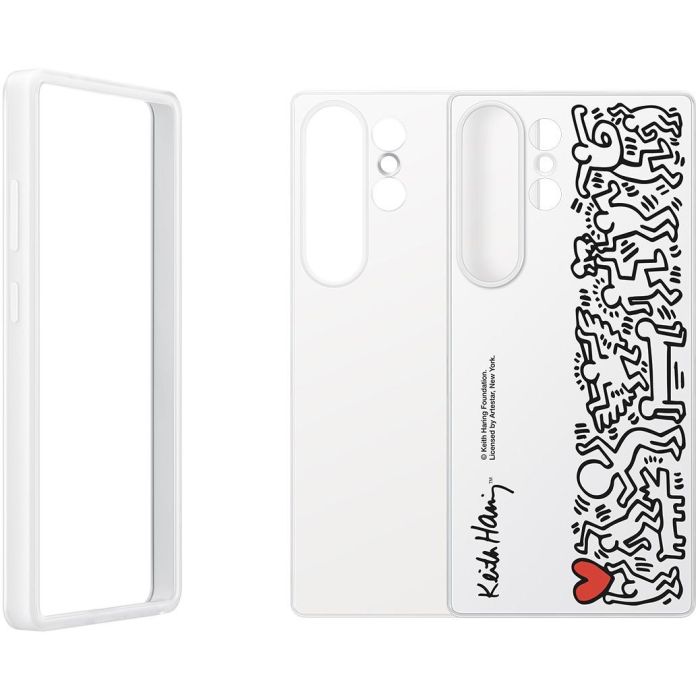 Samsung EF-MS938 Flipsuit Case para Galaxy S25 Ultra, funda protectora de fácil aplicación, multicolor y blanco 10