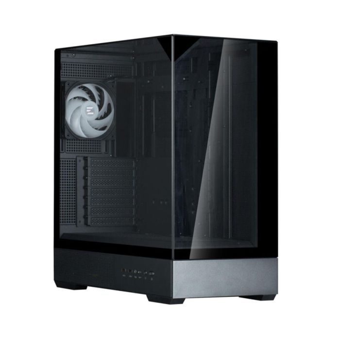 Zalman P40 Prism Black Midi Tower PC Negra para ATX/Micro ATX/Mini-ITX con ventana lateral y bahías 2.5/3.5" 7