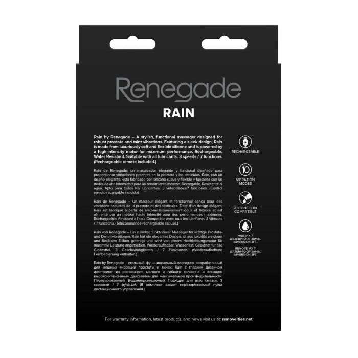 Vibrador Anal Negro NS Novelties Renegade Negro 2 Vibrador Anal Negro NS Novelties Renegade Negro 2