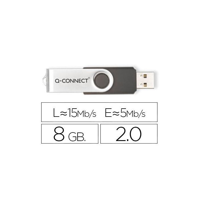 Memoria Usb Q-Connect Flash 8 grb 2.0