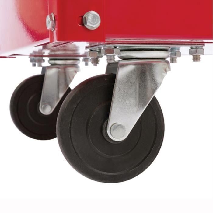 Domac DOM3760040205366 Carro de taller móvil de 3 bandejas para almacenamiento y organización de herramientas, uso particular 4 Domac DOM3760040205366 Carro de taller móvil de 3 bandejas para almacenamiento y organización de herramientas, uso particular 4