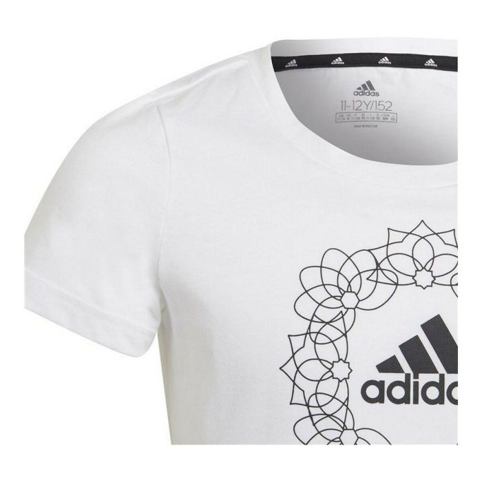 Camiseta de Manga Corta Infantil Adidas Graphic Blanco 14-15 Años 2 Camiseta de Manga Corta Infantil Adidas Graphic Blanco 14-15 Años 2