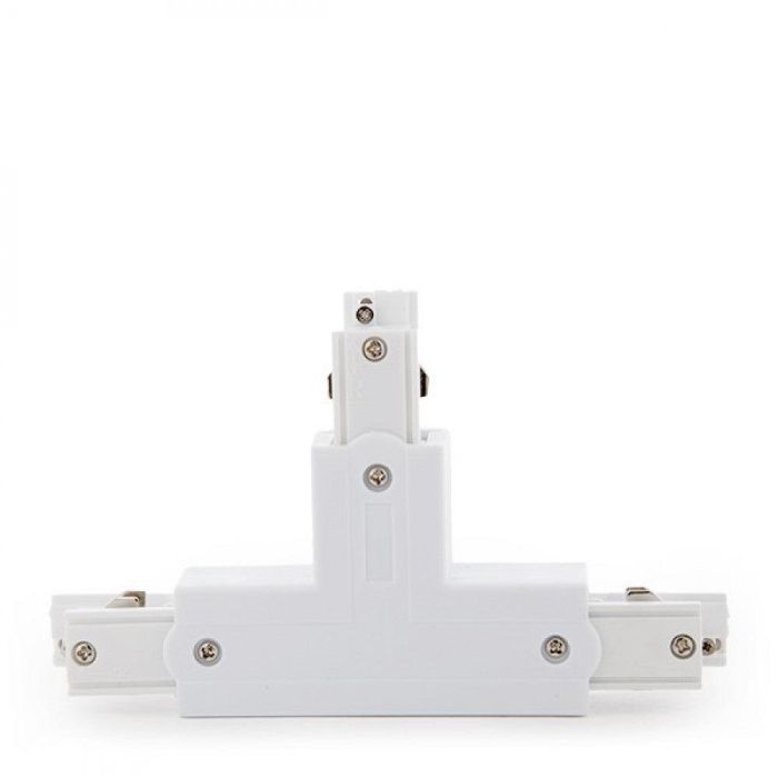 Conector T Carril Trifásico Blanco 2 Conector T Carril Trifásico Blanco 2