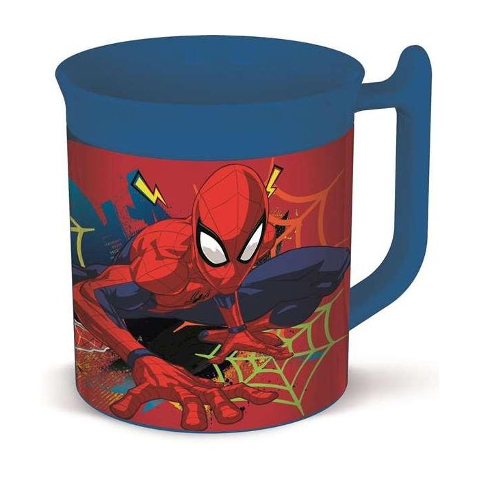 Stor Taza microondas Spiderman Moving Target Easy Hold 400 ml