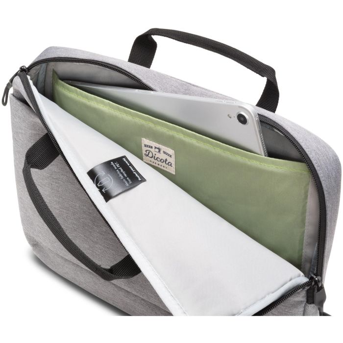 Dicota Eco Slim Case MOTION Maletín para portátil 12-13.3" (33.8 cm) Gris Claro con Asa y Correa de Hombro 6 Dicota Eco Slim Case MOTION Maletín para portátil 12-13.3" (33.8 cm) Gris Claro con Asa y Correa de Hombro 6