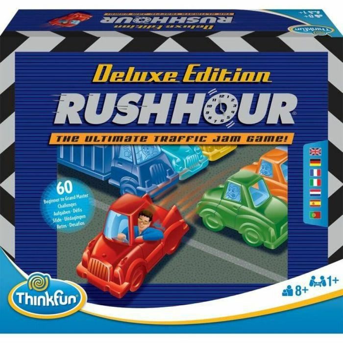 Ravensburger 4005556764389 Hora punta Deluxe Juego de lógica con autos metálicos y 60 desafíos. 8 años. 0 Ravensburger 4005556764389 Hora punta Deluxe Juego de lógica con autos metálicos y 60 desafíos. 8 años. 0