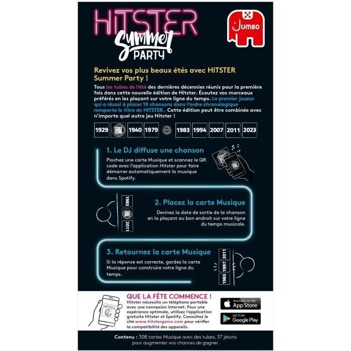 Juego de mesa - DUJARDIN - Hitster Summer - a partir de 16 años - Ambientación - 2 jugadores o más 2