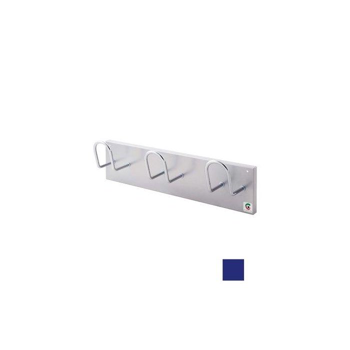 Perchero Pared Clindro H-13 3 Colgadores Azul
