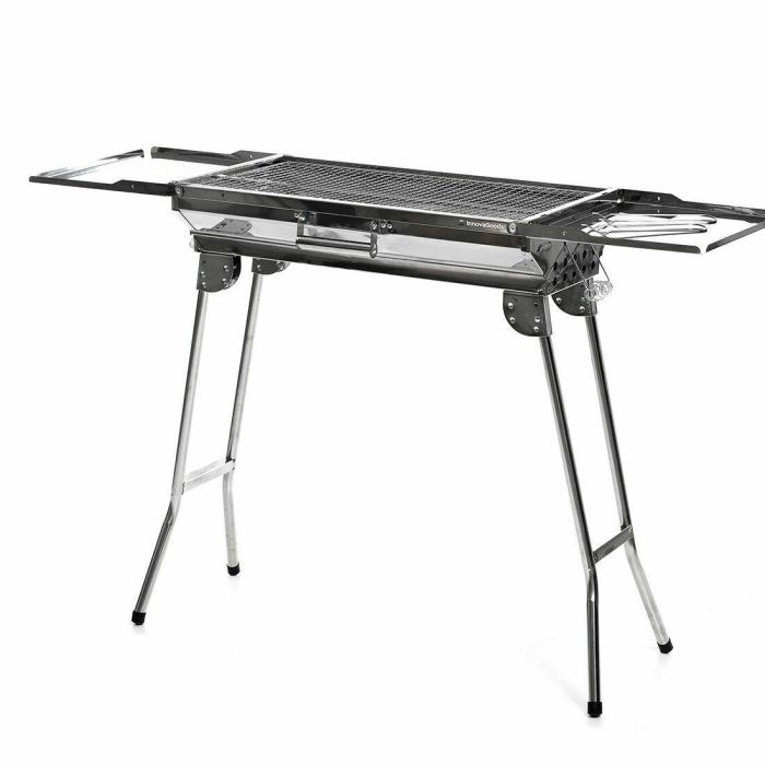 Pack Barbacoa Plegable de Acero Inoxidable para Carbón y Encendedor Eléctrico Recargable y Flexible InnovaGoods 16 Pack Barbacoa Plegable de Acero Inoxidable para Carbón y Encendedor Eléctrico Recargable y Flexible InnovaGoods 16