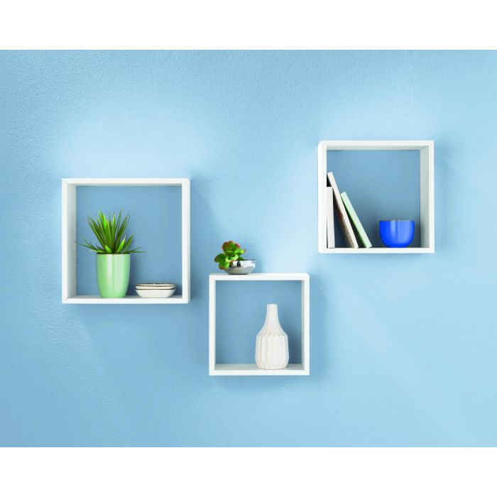 Set-3 Estante Flotan.30/27/24 White Moblekit (4 Unidades) 2