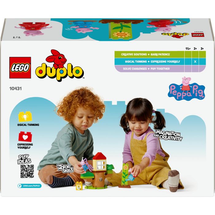 LEGO 10431 Duplo Jardín y Casa del Árbol de Peppa y George Pig – Set de Construcción para Preescolares Actividades al Aire Libre 8