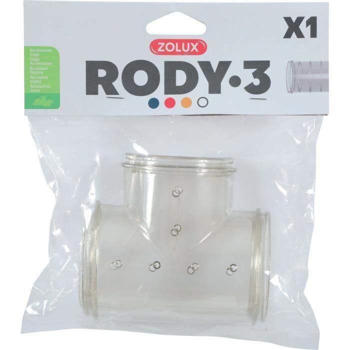 Zolux Tubo en T Rody3 - Roylounge para Conectar Jaulas de Roedores