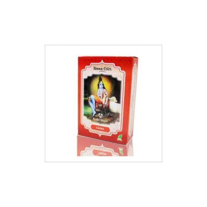 RADHE SHYAM Henna Polvo Caoba 100g – Tinte Natural Vegano para Pelo, Sin Amoniaco ni PPD