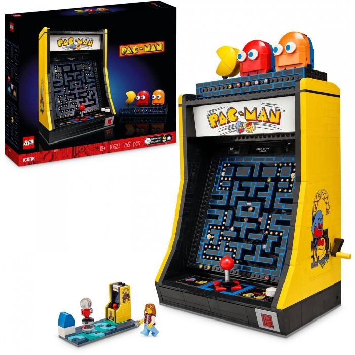 LEGO 10323 Icons PAC-MAN Juego Arcade, Maqueta para Construir para Adultos, Máquina de Juego con Personajes 9