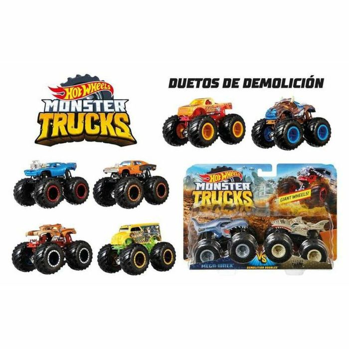Hot Wheels Monster Truck Conjunto de 2 vehículos de doble demolición escala 1:64 para 3 años y +