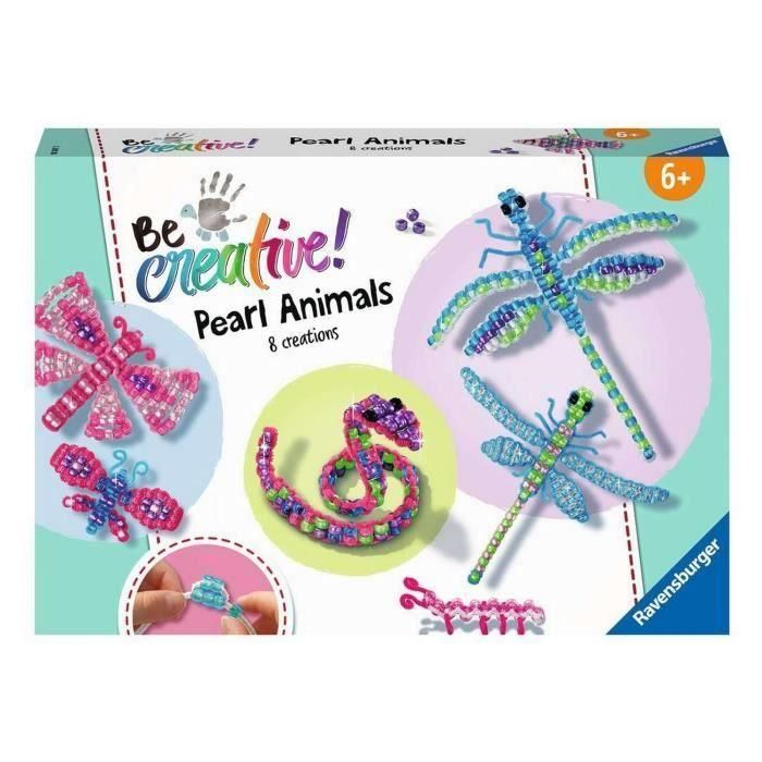 Ravensburger RAV4005556182473 Juego Creativo de Animales con Cuentas Ravensburger RAV4005556182473 Juego Creativo de Animales con Cuentas