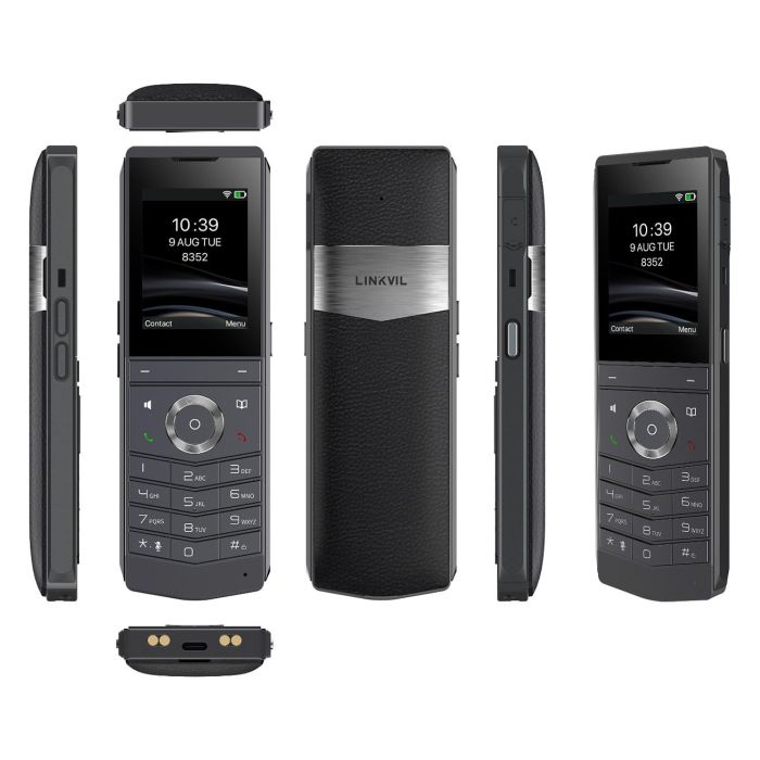 Fanvil W611W V2 Teléfono móvil IP Negro Inalámbrico 4 líneas Wi-Fi Bluetooth IP67 2.4"