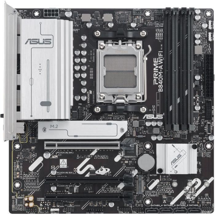 ASUS 90MB1J20-M0EAY0 PRIME B840M-A WiFi Placa Base AM5 micro ATX DDR5 para Procesadores AMD Ryzen 7000-9000 1