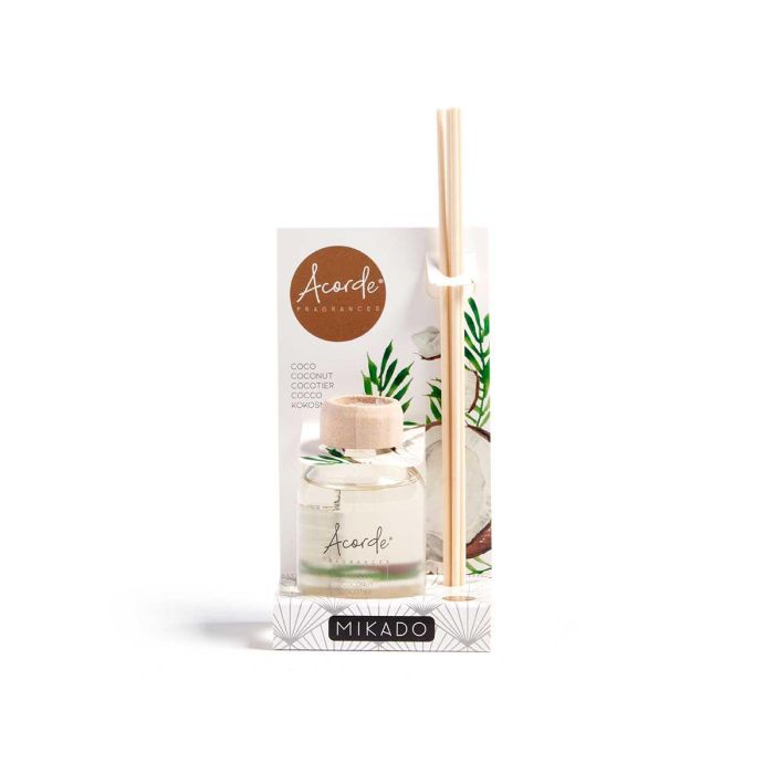 Mikado 50 ml con varilla coco - Acorde, vidrio, madera, 7x17x5 cm (12 Unidades) 3 Mikado 50 ml con varilla coco - Acorde, vidrio, madera, 7x17x5 cm (12 Unidades) 3