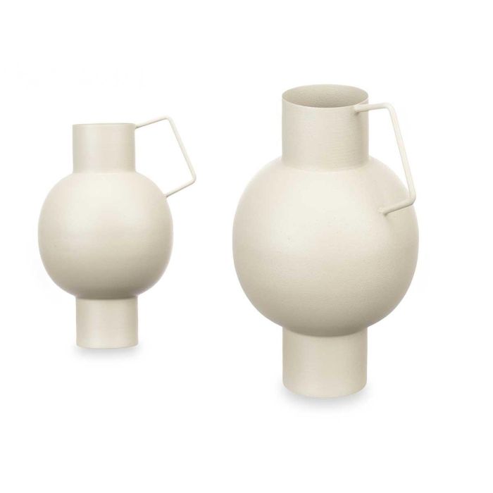 Jarron Acero Abombado Crema Pastel Giftdecor 15X23CM (6 Unidades) Jarron Acero Abombado Crema Pastel Giftdecor 15X23CM (6 Unidades)