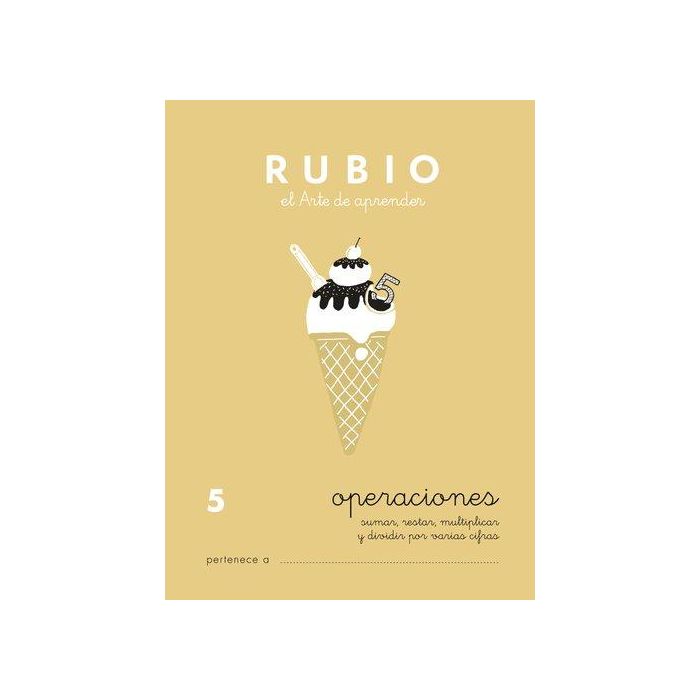 Rubio Cuaderno Problemas Nº 5 para el desarrollo intelectual del alumno, complementa y potencia las enseñanzas educativas