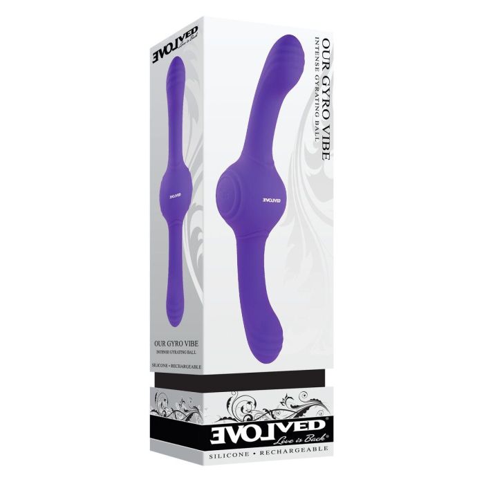 Consolador de Doble Penetración Evolved Our Gyro Vibe Morado 1 Consolador de Doble Penetración Evolved Our Gyro Vibe Morado 1