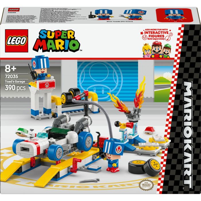 LEGO 72035 Mario Kart Garaje de Toad Set de Construcción Personalizable con Rayo GTI y 2 Toads Azules para +8 años 0 LEGO 72035 Mario Kart Garaje de Toad Set de Construcción Personalizable con Rayo GTI y 2 Toads Azules para +8 años 0