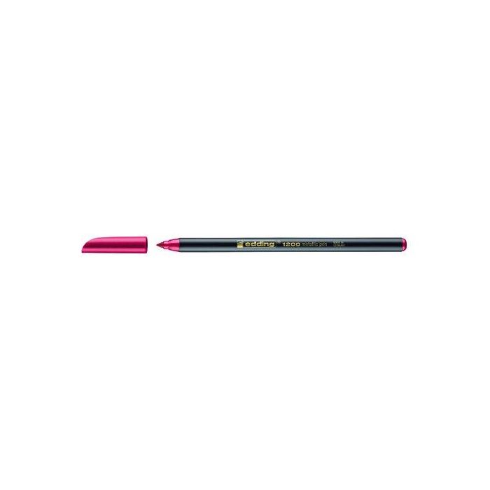 Rotulador Fibra Edding 1200-Metallic Rojo 10 unidades