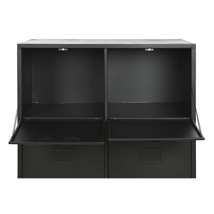 Cajonera Home ESPRIT Negro Metal Loft 75 x 45 x 80 cm 6