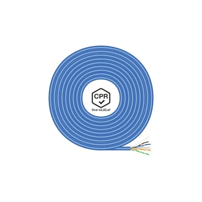 AISENS - Cable de Red RJ45 LSZH CPR Dca CAT.6 UTP AWG24, AZUL, 305M 1