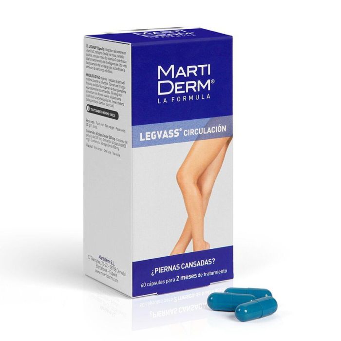Martiderm LEGVASS cápsulas 60 u - Complemento nutricional para salud vascular, colágeno, cansancio y fatiga 3