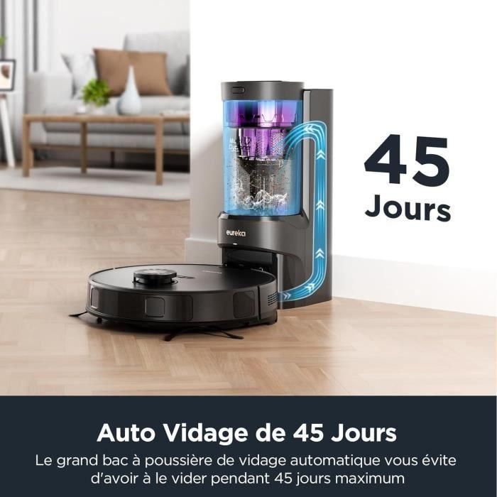 Aspiradora robot - EUREKA E10S Negro - 4000 Pa - 180 min - 200 ml 2 Aspiradora robot - EUREKA E10S Negro - 4000 Pa - 180 min - 200 ml 2