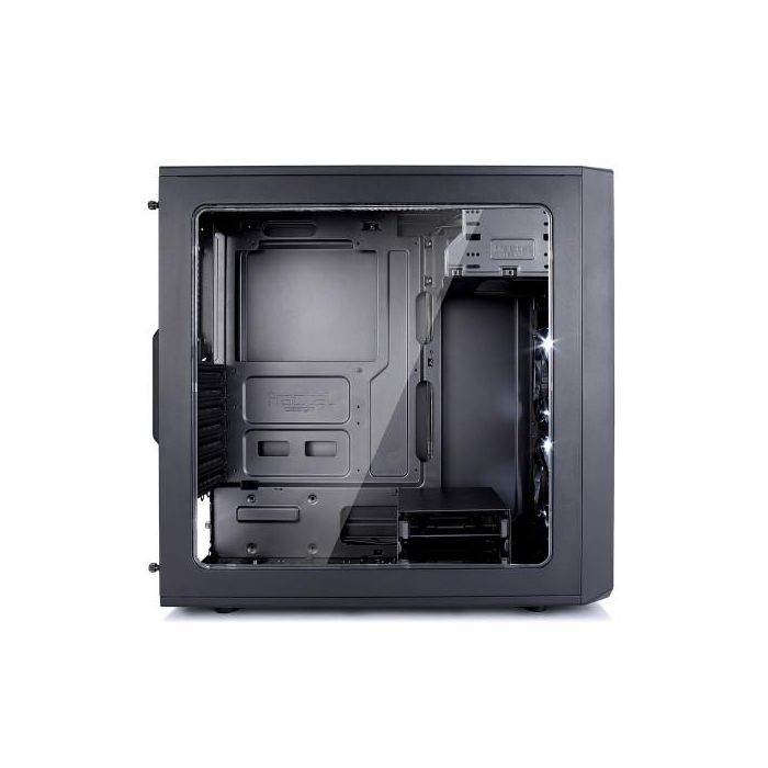 Fractal Design FD-CA-FOCUS-BK-W Caja PC Midi Tower Negra con Ventana Lateral y Ventiladores Frontales Iluminados en Blanco 6