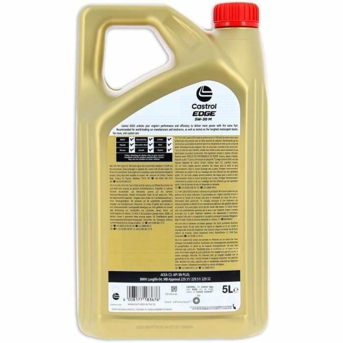 Castrol ACEITE DE MOTOR EDGE 5W-30 M - 5L 2