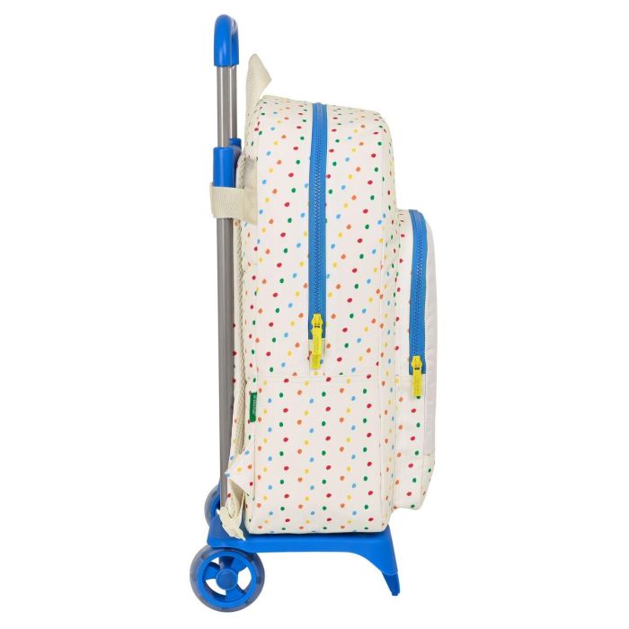 Mochila Escolar con Ruedas Benetton Topitos (30 x 46 x 14 cm) 2