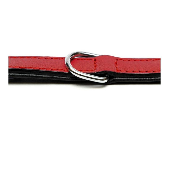 Collar Piel Acolchado 50 cm X 25 mm Rojo 3 Collar Piel Acolchado 50 cm X 25 mm Rojo 3