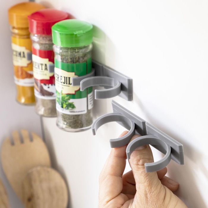 Organizador de Especias Adhesivo y Divisible Jarlock x20 InnovaGoods 7 Organizador de Especias Adhesivo y Divisible Jarlock x20 InnovaGoods 7