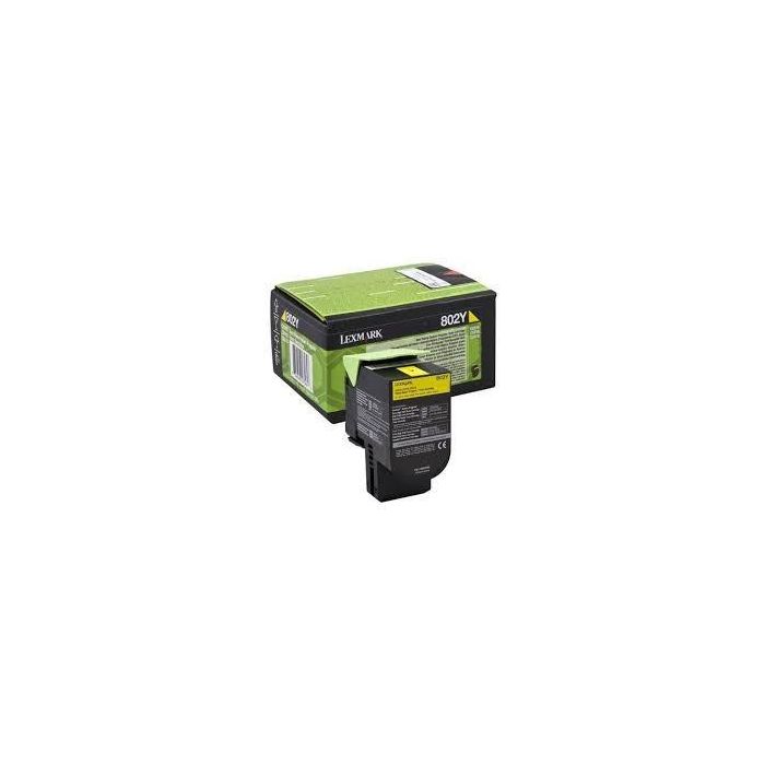 Lexmark 802Y Toner Retornable Amarillo1K Lexmark 802Y Toner Retornable Amarillo1K
