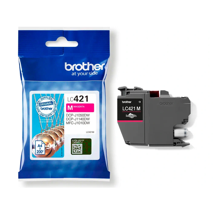 BROTHER LC421M Tinta Original Magenta para DCP-J1050DW, DCP-J1140DW, MFC-J1010DW con 200 páginas 3