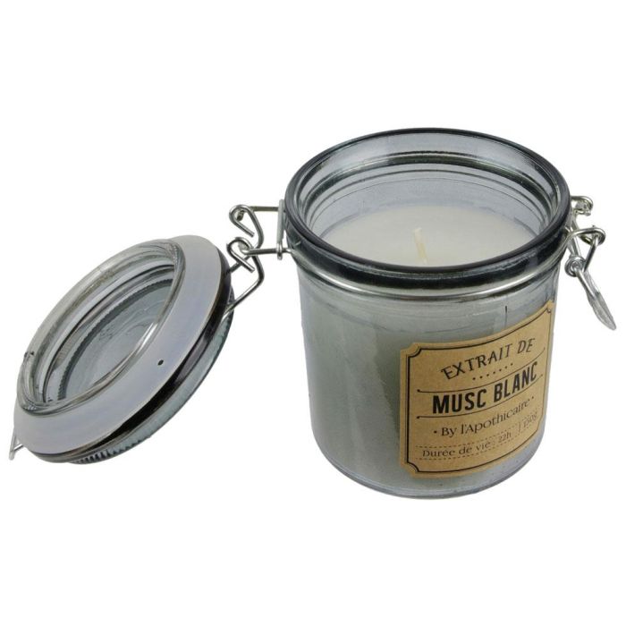 Home Deco Factory Tarro Con Vela Apothicaire - Musc Blanc, D'Ambre, Fleur de Coton - 180g, 25h 3 Home Deco Factory Tarro Con Vela Apothicaire - Musc Blanc, D'Ambre, Fleur de Coton - 180g, 25h 3