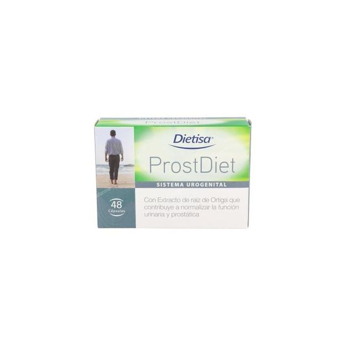 Prostdiet Suplemento Próstata con Pigeum y Sabal, 30 Cápsulas. Extracto Ortiga, Gayuba, Semillas Calabaza