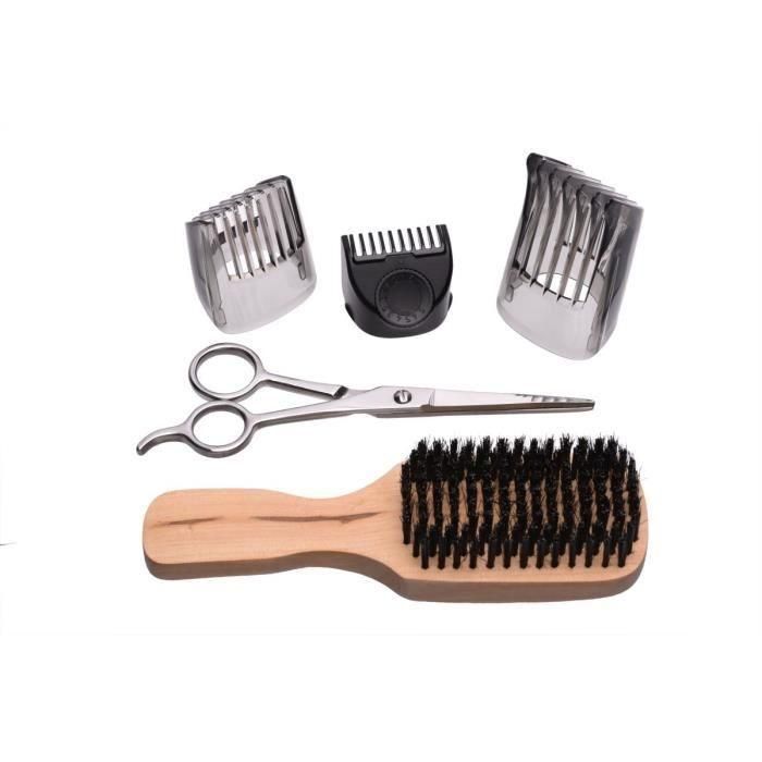 Juego de afeitado Remington MB4046, kit de recortadora de barba, cuchillas de titanio autoafilables, zuecos ajustables, batería de litio 1 Juego de afeitado Remington MB4046, kit de recortadora de barba, cuchillas de titanio autoafilables, zuecos ajustables, batería de litio 1
