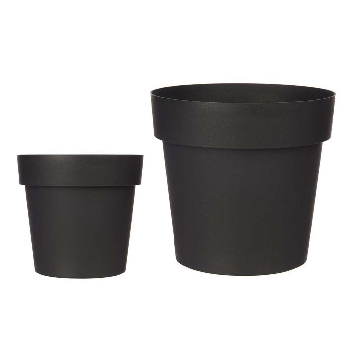 Maceta Plastico Antracita 18Cm Diam Ibergarden (12 Unidades) Maceta Plastico Antracita 18Cm Diam Ibergarden (12 Unidades)