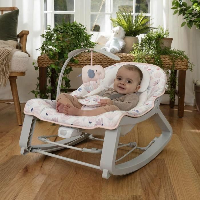 Ingenuity ING17377 Mecedora para bebé 3 en 1 Keep Cozy Burst - 3 posiciones - Arco con peluches extraíbles - Hasta 18 kg 4