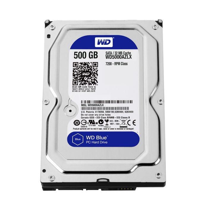Western Digital 500GB, 3.5", SATA 6Gb/s, 7200 RPM, 32MB 2 Western Digital 500GB, 3.5", SATA 6Gb/s, 7200 RPM, 32MB 2