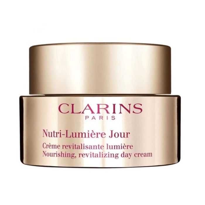 Clarins Nutri Lumiere Crema Día Revitalizante, Nutritiva e Iluminadora para Pieles Desnutridas 50 mL