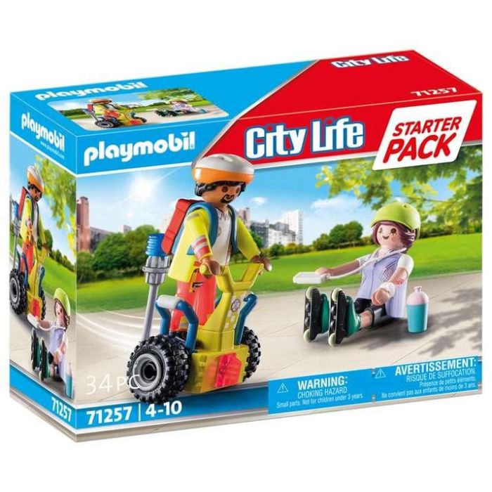 Pack rescate con balance racer playmobil city life starter